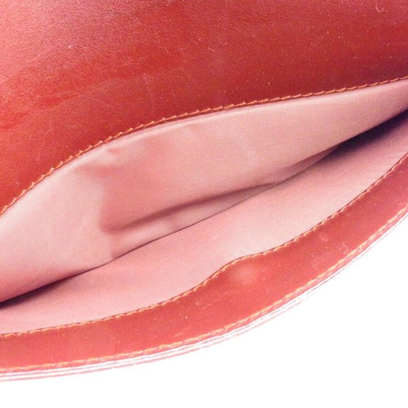 Authentic Cartier Clutch Bag Mast Line Bordeaux Gold Women Men - Picture 7 of 8